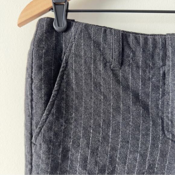 Theory Wool Pinstripe Pants Business Casual Pockets Belt loops zip hook and eye - Picture 3 of 10